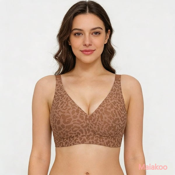 🏆Second Item 50% Off🔥Super Firming Retro Leopard Print Bra | Women Wirefree Bras 👍No More Sagging Breasts