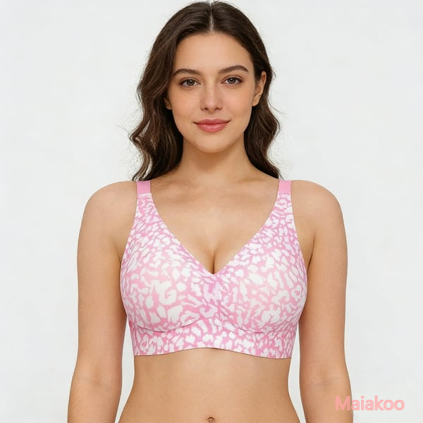 🏆Second Item 50% Off🔥Super Firming Retro Leopard Print Bra | Women Wirefree Bras 👍No More Sagging Breasts
