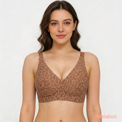 🏆Second Item 50% Off🔥Super Firming Retro Leopard Print Bra | Women Wirefree Bras 👍No More Sagging Breasts