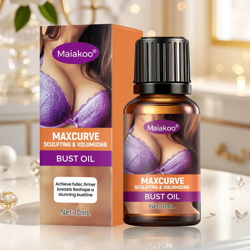Maiakoo® MaxCurve Sculpting & Volumizing Bust Oil 🌸 — Say Goodbye to Sagging & Flat Busts 💖, Get Fuller, Firmer Curves 📈, Non-Surgical ✅, Try It Now! 🔥