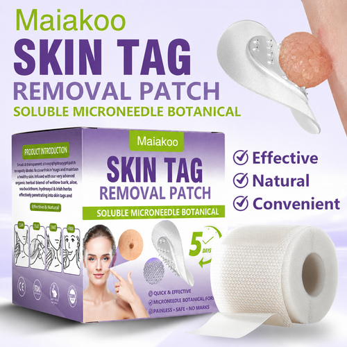 Maiakoo® Soluble Microneedle Botanical Skin Tag Removal Patch