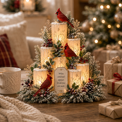 HOT SALE 🎃✨Cardinal Memorial LED Candle Centerpiece