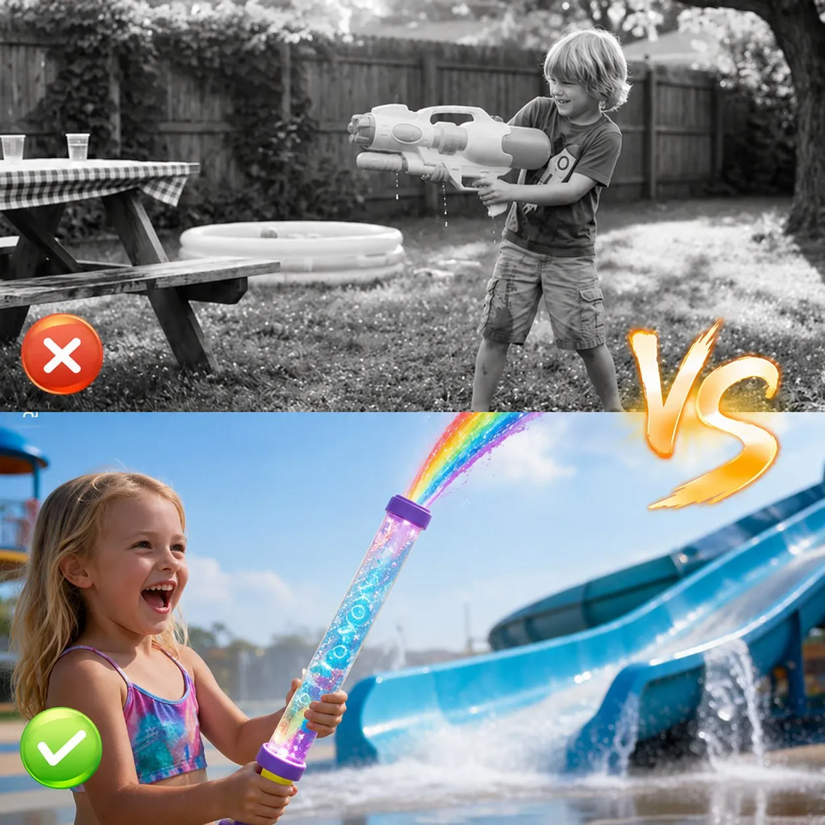 🔥Last Day 50% Off 🔥Glowing Rainbow LED Water Blaster🔫