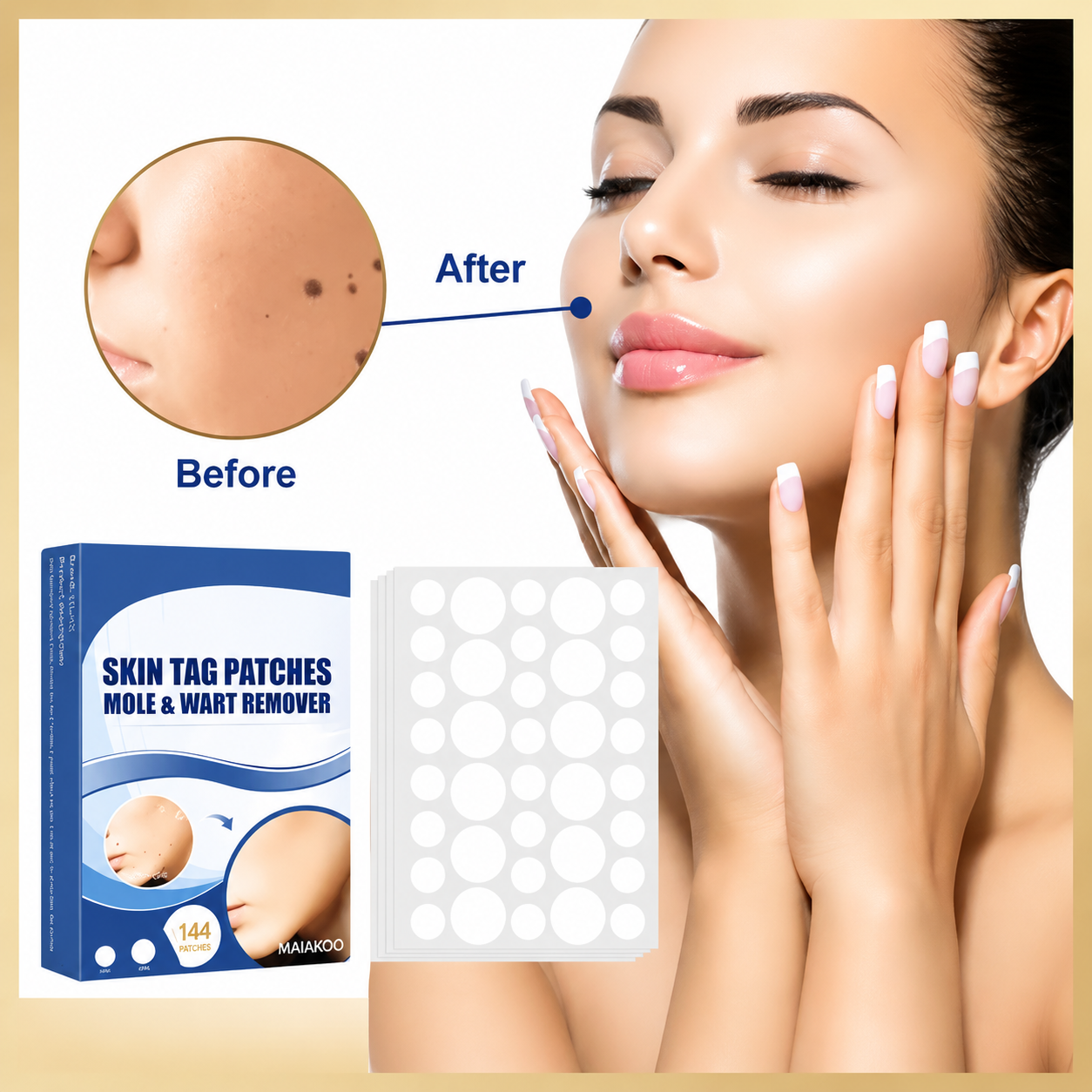 Maiakoo® Skin tag patches mole & wart remover