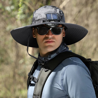 🔥Unisex Solar Fan Sun Hat –Maiakoo® | UPF 50+ | Dual Power | Ultralight 🧢