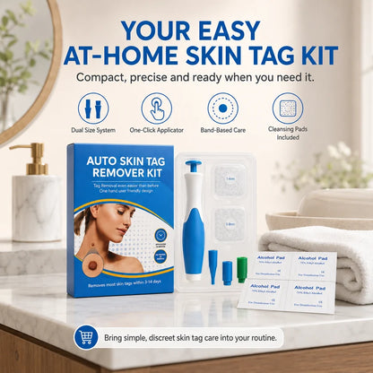 Skin Tag Removal Kit – 2-in-1 Auto Band Applicator with Dual Size Options for At-Home Use