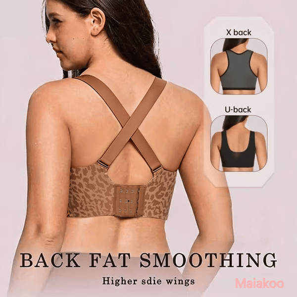 🏆Second Item 50% Off🔥Super Firming Retro Leopard Print Bra | Women Wirefree Bras 👍No More Sagging Breasts