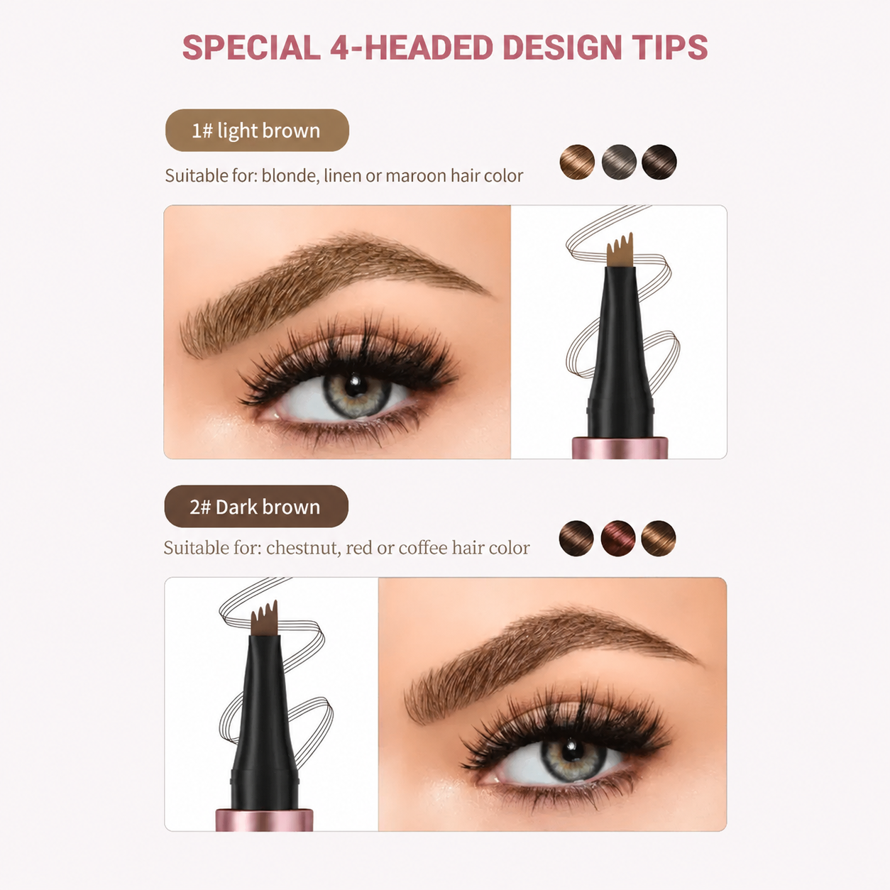 Last Day Buy 1 Get 1 Free✨Waterproof Micro-Fork Eyebrow Pencil