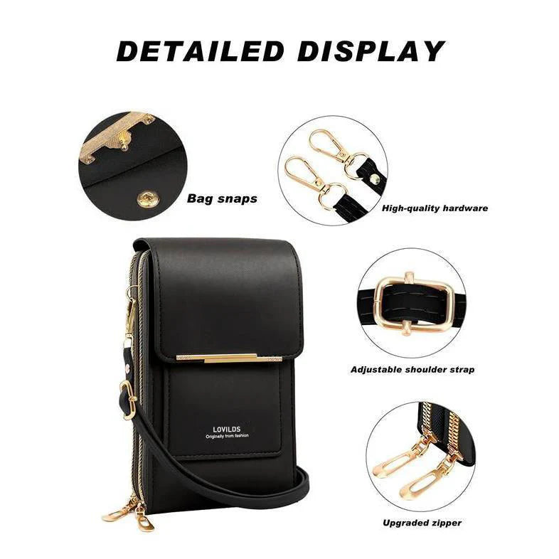 🔥Final 3 Hours: 60% OFF 2026 Trendy Minimalist Elegant Women's Touchscreen Crossbody Phone Wallet