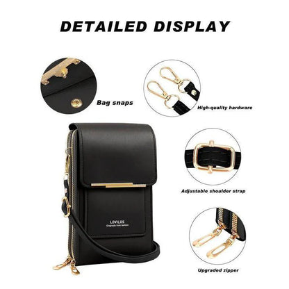 🔥Final 3 Hours: 60% OFF 2026 Trendy Minimalist Elegant Women's Touchscreen Crossbody Phone Wallet