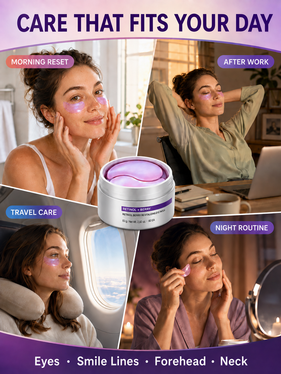 💖💖 Retinol Berry Eye Patches — Brighter, Plumper-Looking Eyes ✨